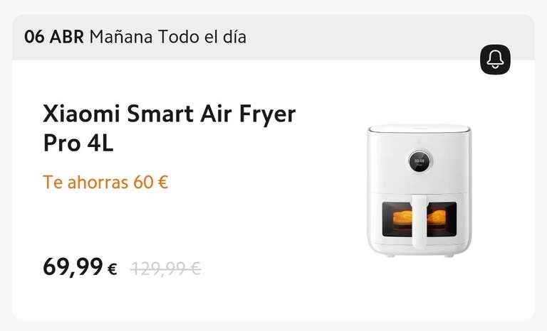 Xiaomi Smart Air Fryer Pro 4L (leer descripción)