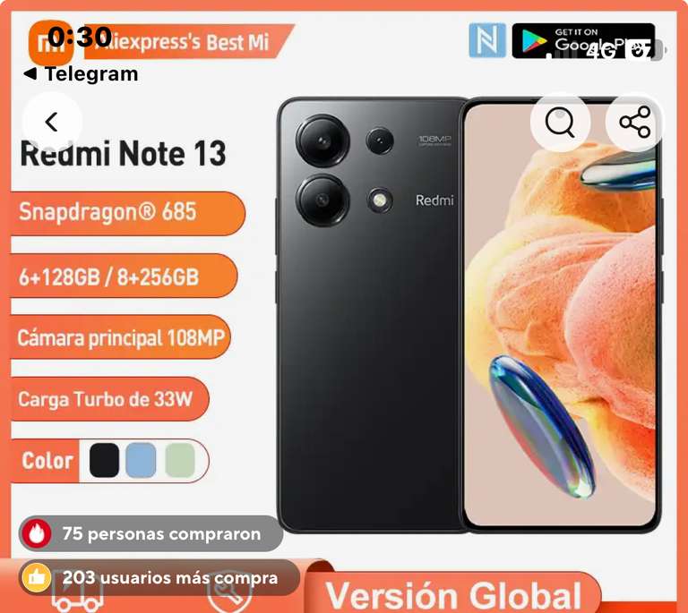 Xiaomi redmi note 13 4g