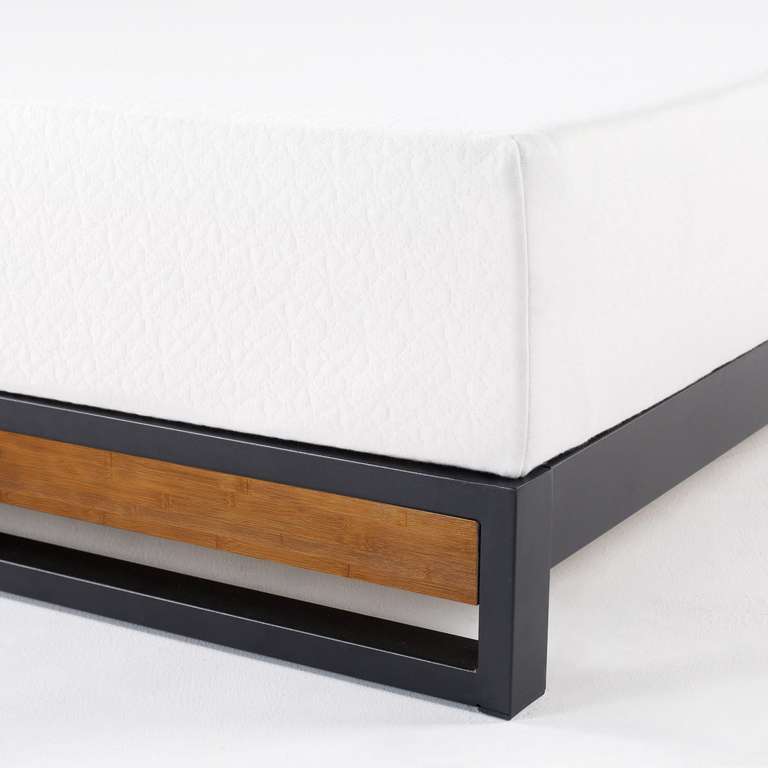 Zinus Suzanne de 15 cm Estructura de cama de bambú y metal