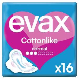 4 x Compresas Evax Cottonlike con Alas Normal