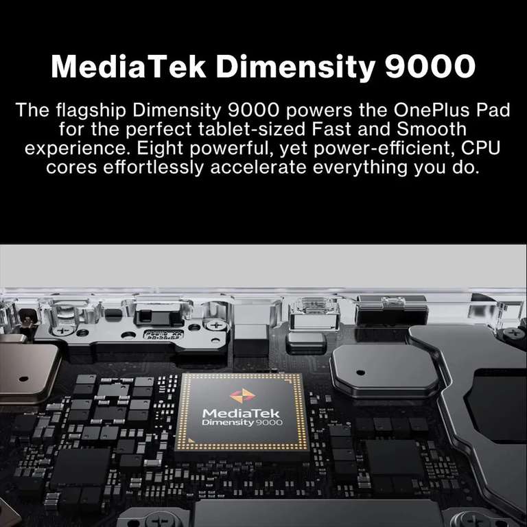 Global OnePlus Pad 11.61" 144 Hz Display 67W SUPERVOOC 1 Mes Standby Omnibearing Sound Field MTK Dimensity 9000 Tablet