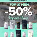 Rebajas del 50% en selección de productos HSN