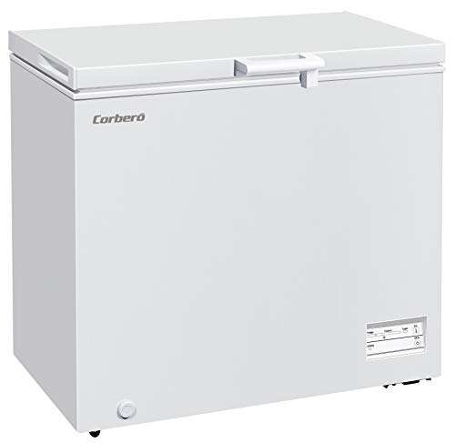 Arcón Congelador Dual System Corberó E-CCHH9200W, 198 Litros, Dimen. 90,5 x 54,5 x 84,5, Control Electrónico, Display, Cesta incorporada