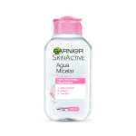 3 x Garnier Skin Active - Agua Micelar Clásica Todo en Uno, Pieles Normales, Formato Viaje, 100 ml [Unidad 0'69€]