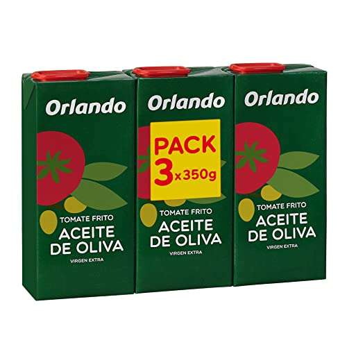 Tomate frito Orlando 12x350g con aceite de oliva virgen extra compra mínima 4 packs de 3