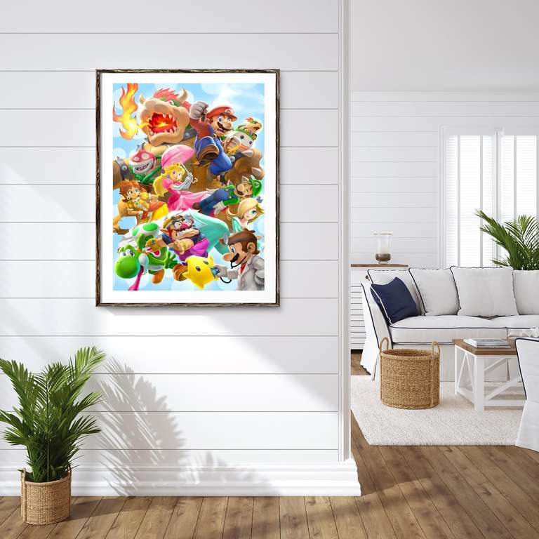Super Mario, Pintura de Diamante para Bricolaje para Adultos, Juego de Pintura de Diamante 30x40 cm