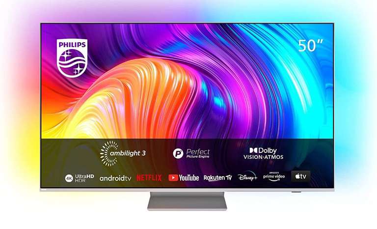 TV LED 50'' Philips 50PUS8807 4K UHD HDR10+ Smart Tv Ambilight 120Hz