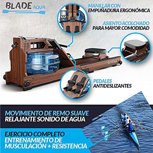 Máquina de Remo Blade Aqua W-1, Madera y Agua