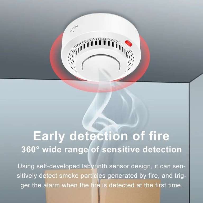 Alarma detector de humo (tuya) x3 unidades. Más opciones en la descripción [cuentas seleccionadas]