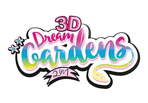 Educa - 3D Dream Garden 2in1 Castillo | Construye con Piezas de cartón a Todo Color Este Castillo y cultiva tu Propio jardín en casa.