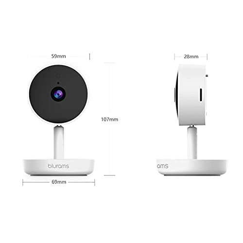 Cámara de Vigilancia WiFi para Interior 2K.Con reconocimiento facial,audio bidireccional,visión nocturna( compatible Alexa)