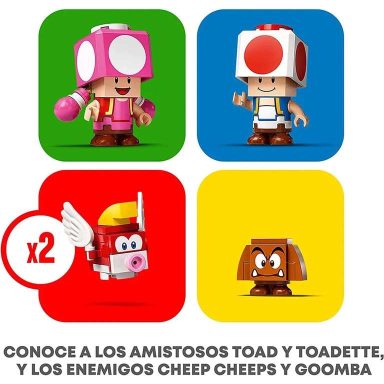 LEGO 71368 Set de Expansión: Caza del Tesoro de Toad Super Mario