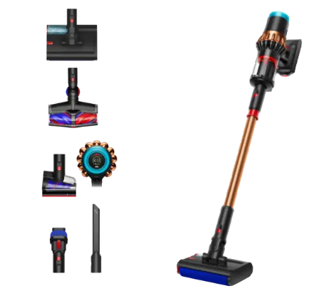 Aspirador Escoba Dyson V16 Piston Animal Submarine Friegasuelos 3en1 315 AW Autonomía 70 min (Black/Copper)