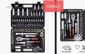 Casals - Caja de herramientas HH94 con 94 piezas Maletín de plástico duro (llave destornillador sin bateria
