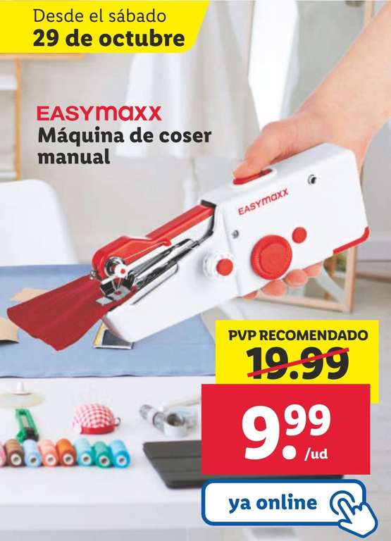 En tienda y online. EASY MAXX MÁQUINA DE COSER MANUAL