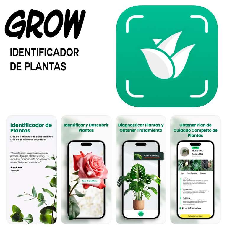 Grow: Identificador De Plantas (Versión Completa de por vida)