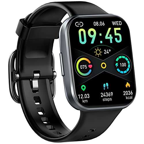 Smartwatch, 1.69'' Reloj Hombre Mujer 25 Deportes Pulsera Actividad Impermeable IP68 Chollometro