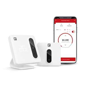 Garza Smart - Termostato WiFi Inteligente para Caldera y Calefacción, Compatible con Alexa y Google Home