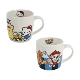 Taza cerámica Peppa Pig, Hello Kitty o Patrulla Canina (250 ml)