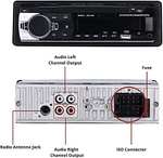 NK Auto Radio Coche - 1 DIN - 4x40W - Bluetooth 5.0, Función AUX, Reproductor MP3 y x2 USB, FM Sonido Estéreo