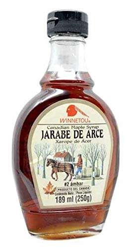 WINNETOU - Sirope de Arce, Jarabe de Arce 100% Natural, Maple Syrup, Canadá 2 Ámbar / Grado A - 250 g