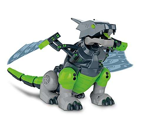 Clementoni - Mega Dragon, robot para montar STEM con App, 8 años, juguete en español