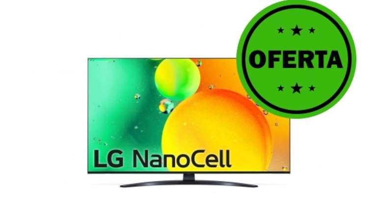 LG 55NANO766QA - Smart TV webOS22 55 pulgadas (139 cm) 4K Nanocell, Procesador de Gran Potencia 4K a5 Gen 5