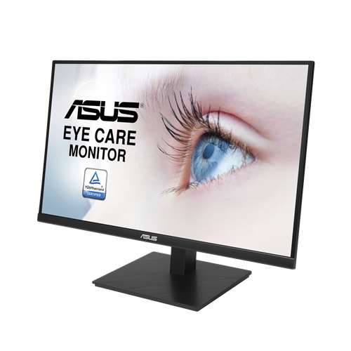 Monitor ASUS VA27AQSB: IPS 27 pulgadas, WQHD (2560 x 1440), 75 Hz, DisplayPort, HDMI, Eye Care, Filtro de luz azul, Antiparpadeo, altavoces.