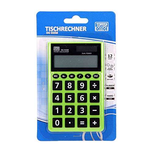 TTO DG-555M - Calculadora (12 dígitos), color neón