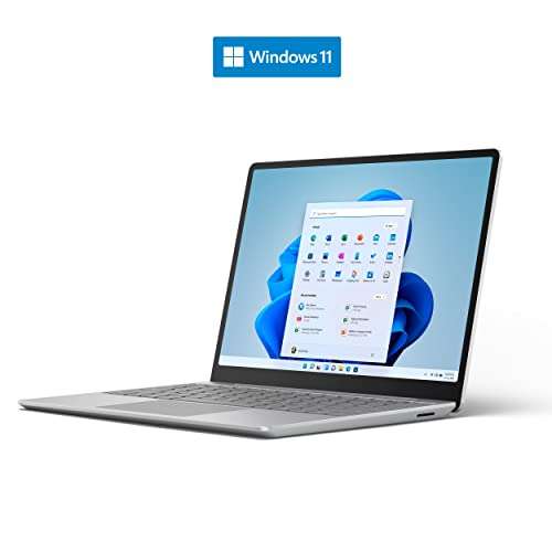 Microsoft Surface Laptop Go 2 - Ordenador portátil de 12.4" (Intel Core i5-1135G7 11º Gen, 8GB RAM, 256GB SSD, Windows 11) Platino