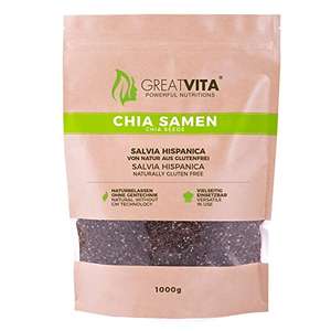 Semillas de Chía, MeaVita premium paquete de 1000 g.