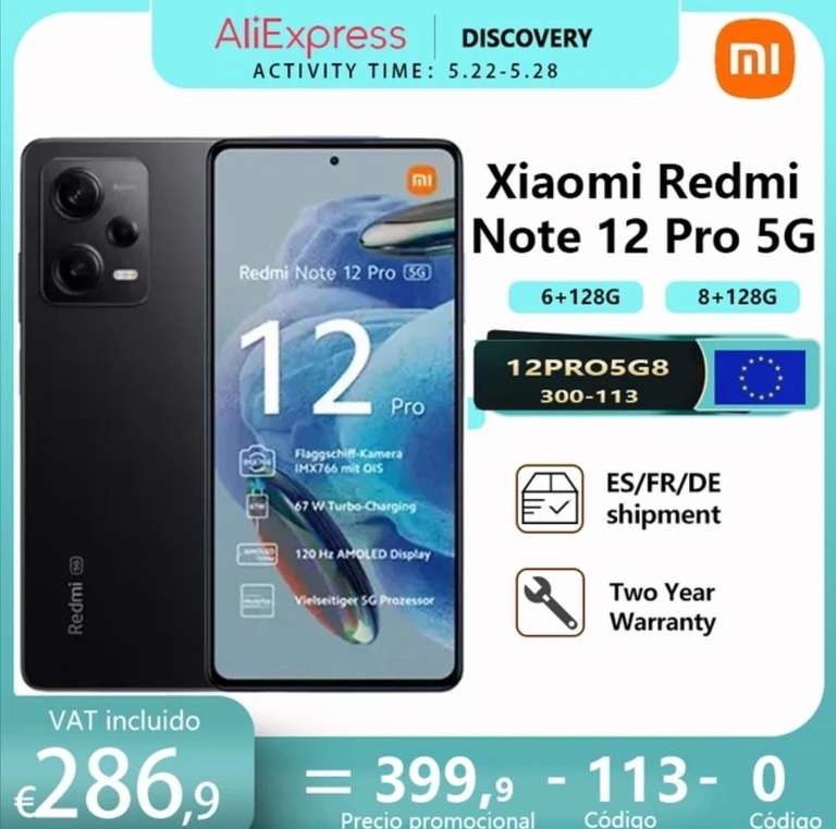 Xiaomi Redmi Note 12 Pro 5G 6Gb/128Gb