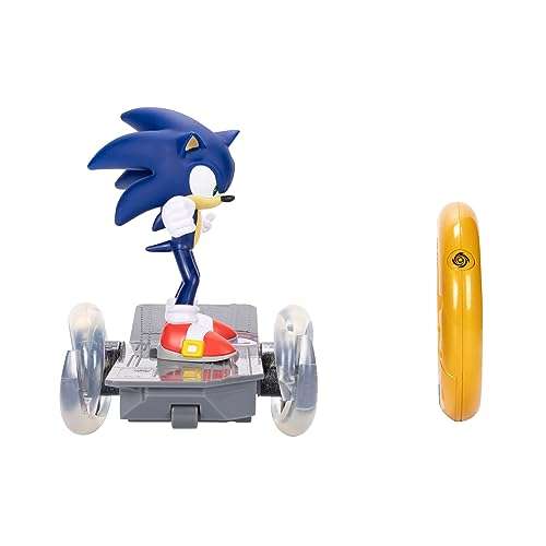 Sonic The Hedgehog - Radio Control Sonic - Sonic Desmontable de 15 cm - Incorpora Luces