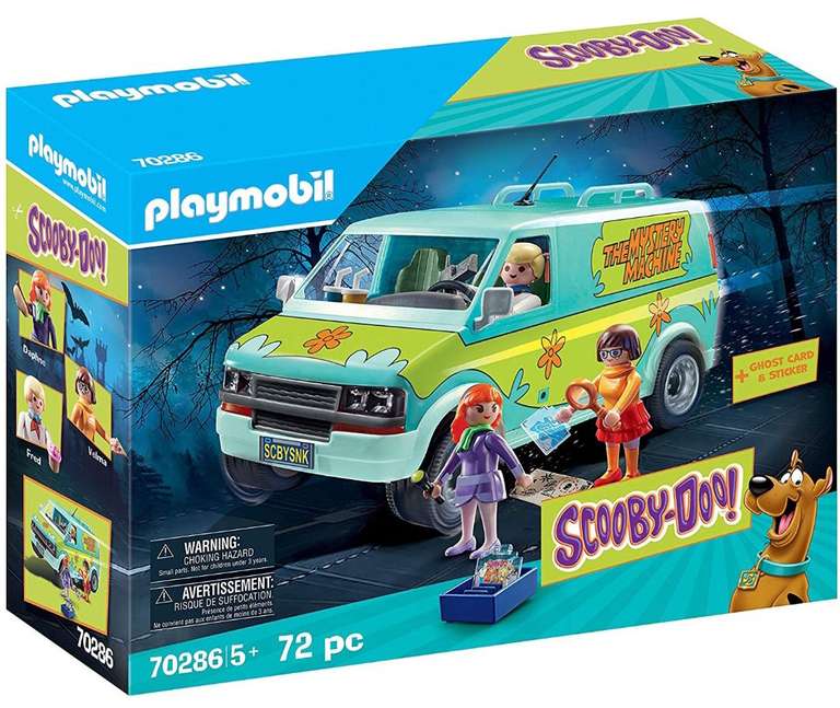 Playmobil Scooby-Doo La Máquina Del Misterio Con Efectos De Luz - 72 pc