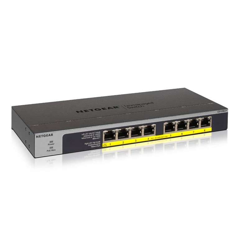 NETGEAR Conmutador Ethernet Gigabit PoE de 8 Puertos PoE