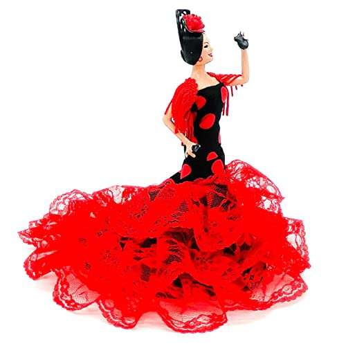 Muñeca Flamenca 19 cm. Con Vestido Lunares