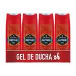 Old Spice Captain Gel de Ducha y Champú, para Hombres, 400 ml, PACK X4