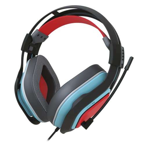 Gioteck HC-9 Auriculares Estéreo con Cable Rojo/Azul Multiplataforma
