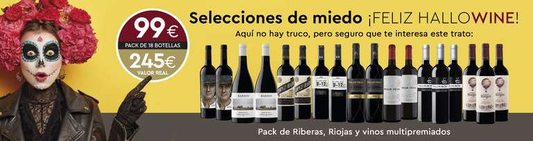 Pack de Vinos Multipremiados, Rioja y Ribera del Duero, 18 Botellas
