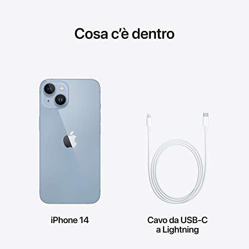 Apple iPhone 14 (128 GB) - Azul claro (Amazon IT)