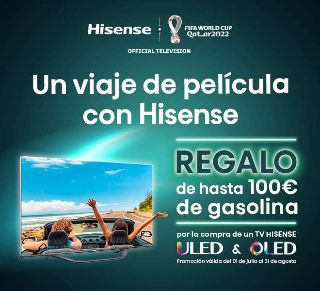 Cheque regalo gasolina con compra televisores Hisense