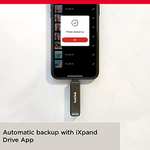 SanDisk iXpand Flash Drive Luxe 128GB 2-in-1 Lightning & USB Type-C connectors for your iPhone and iPad