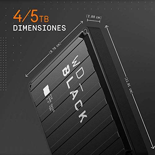 WD_BLACK P10 4TB Game Drive for On-The-Go Access To Your Game Library - Works with Console or PC