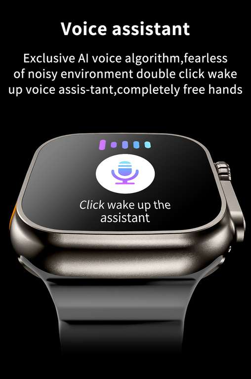 Reloj inteligente Ultra serie 8 con bluetooth, NFC, carga inalámbrica, IOS y Android, 2023
