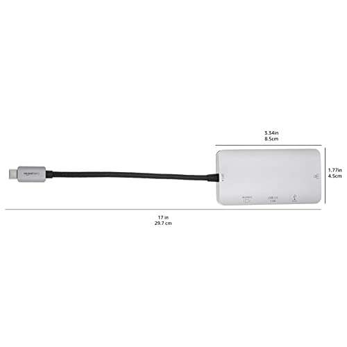 Adaptador USB-C a HDMI, 4 en 1, con puerto Ethernet, USB 3.0 y carga 100 W, válido para Nintendo Switch