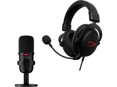 Auriculares gaming - HyperX Streamer Starter Pack, Cable, Para PC/PS4/PS5