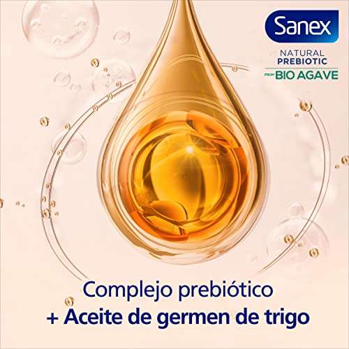 Pack de 12 geles de ducha SANEX NATURAL PREBIOTIC BIO AGAVE (600ml/bote; a 1,85€/bote/