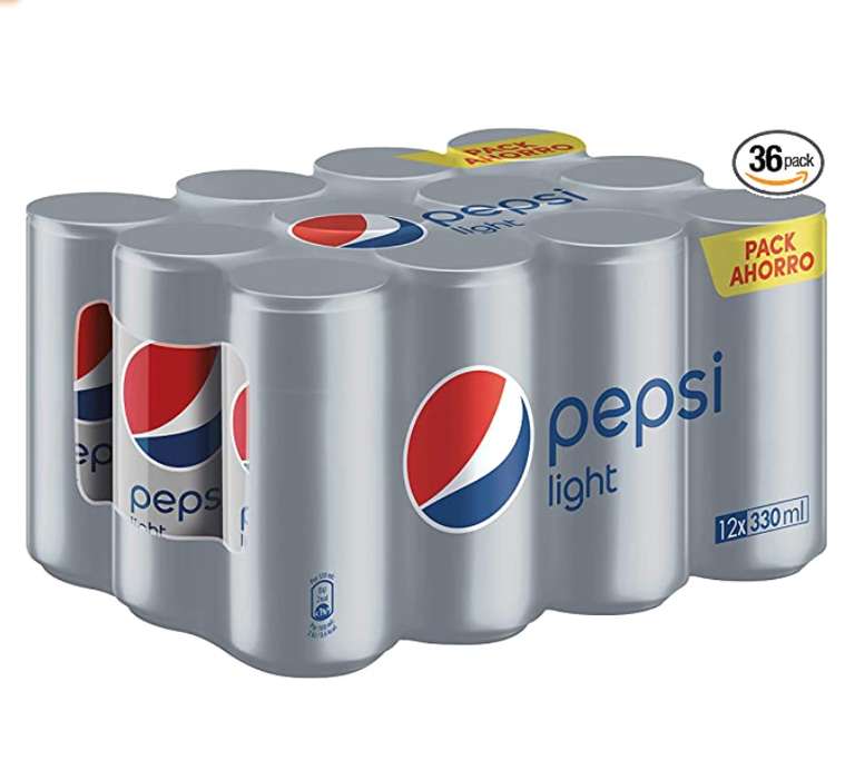 36 latas de 33cl de Pepsi Light | 0.17€ Unidad