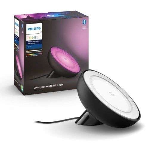 Philips Hue Bloom Lámpara de Mesa Inteligente RGB Negra