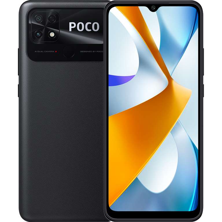 Móvil - POCO C40, Negro Asfalto, 32 GB, 3 GB RAM, 6.71" HD+, Procesador JLQ JR510 2.0 GHz, 6000 mAh, Android
